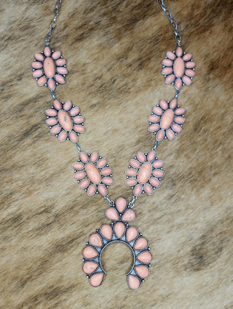 Pink squash sale blossom necklace