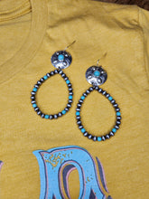 Load image into Gallery viewer, NAVAJO PEARL BEAD TEARDROP EARRINGS
