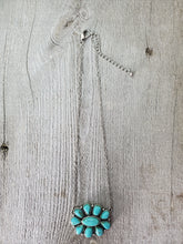 Load image into Gallery viewer, Western Turquoise Blossom Necklace
