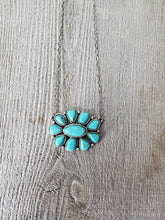 Load image into Gallery viewer, Western Turquoise Blossom Necklace
