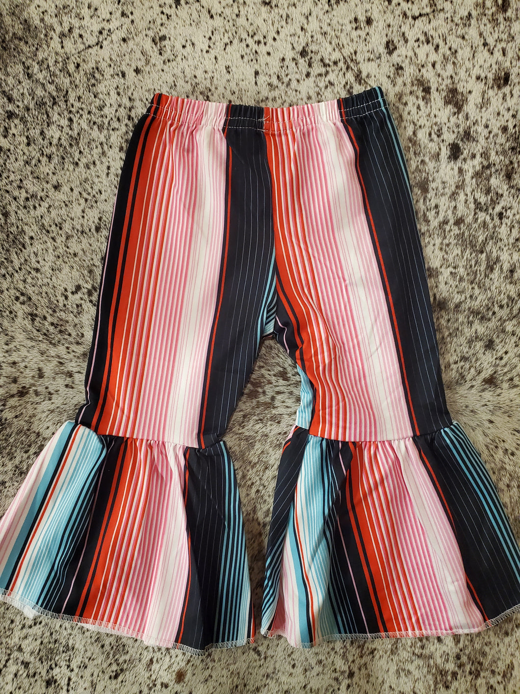 STOCKYARD STRIPE, BELL BOTTOM PANTS