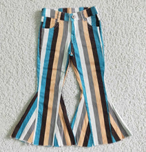 Load image into Gallery viewer, WESTERN STRIPED BELLBOTTOM JEANS
