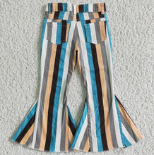 Load image into Gallery viewer, WESTERN STRIPED BELLBOTTOM JEANS
