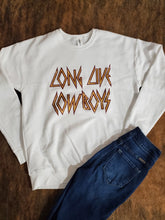 Load image into Gallery viewer, Long Live Cowboys Crewneck white long sleeve sweatshirt
